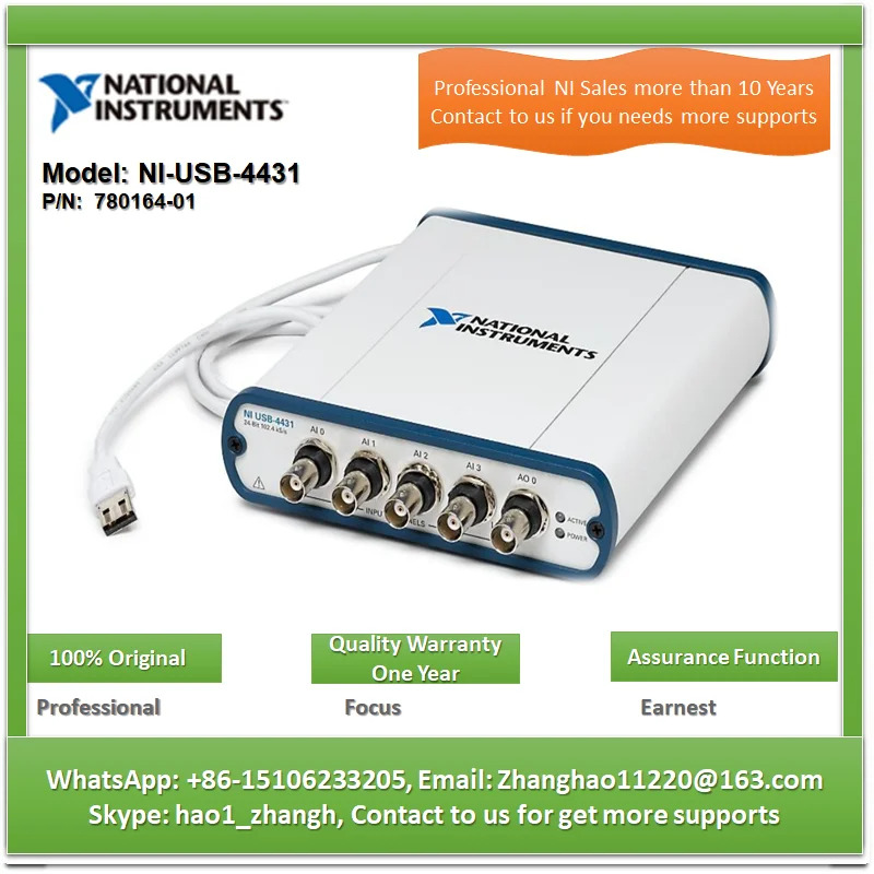 NI USB-4431 780164 -01 198755 A-01L 5채널 동적 신호 수집 모듈