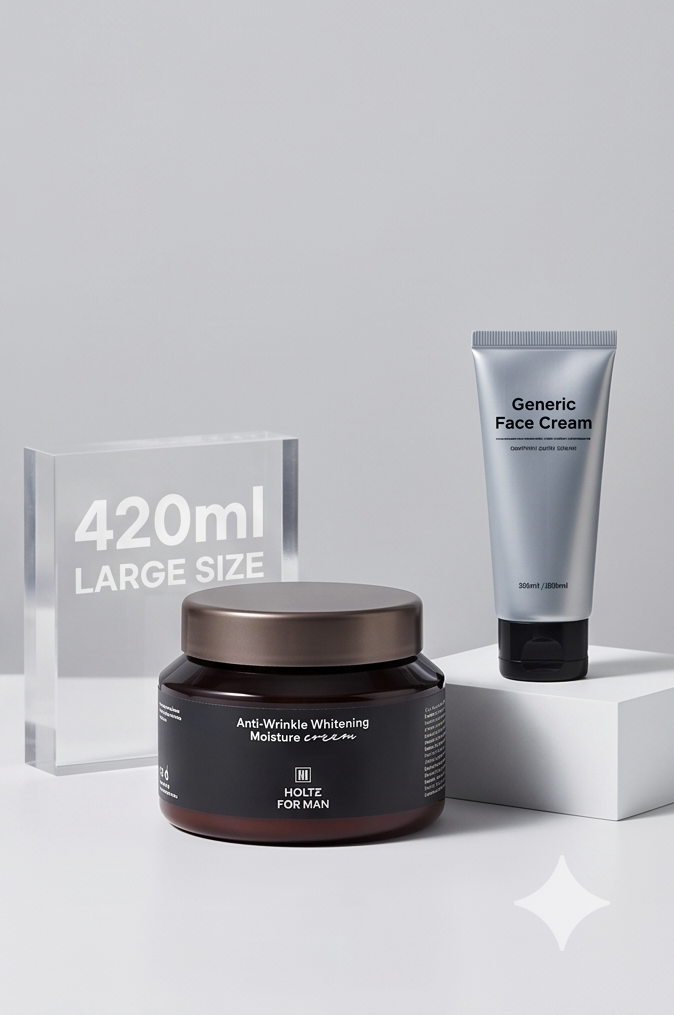 홀츠포맨 남자 올인원 수분크림 100ml 주름개선 미백 화이트닝 크림 남성 화장품 - 상세 이미지 3