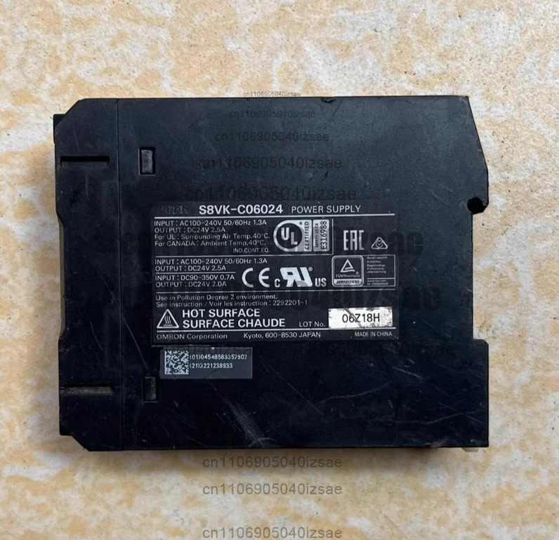 스위칭 전원공급장치 S8VK-C06024 입력 AC100-240V 50/60Hz 1.3A 출력 DC24V 2.5A 리퍼 완료