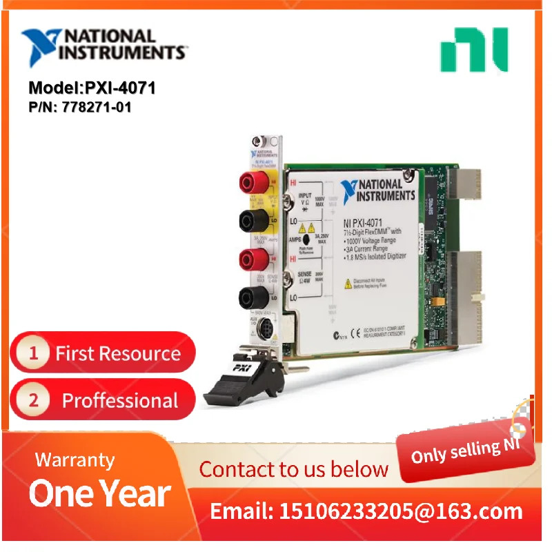 NI PXI-4071 7.5 숫멀티미터 778271-01
