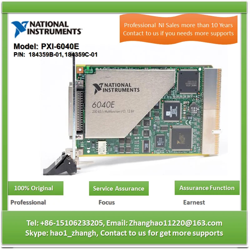 NI PXI-6040E 500kS/s 12비트 16개 아날로그 입력 DAQ