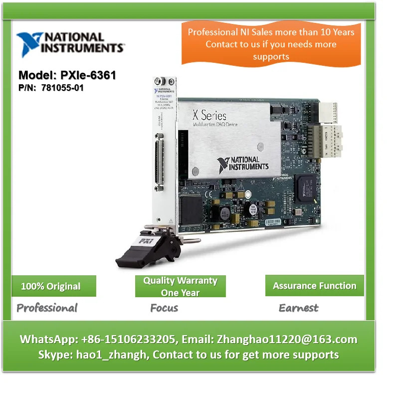 NI PXIe-6361 781055 -01 PXI DAQ 신호 조절
