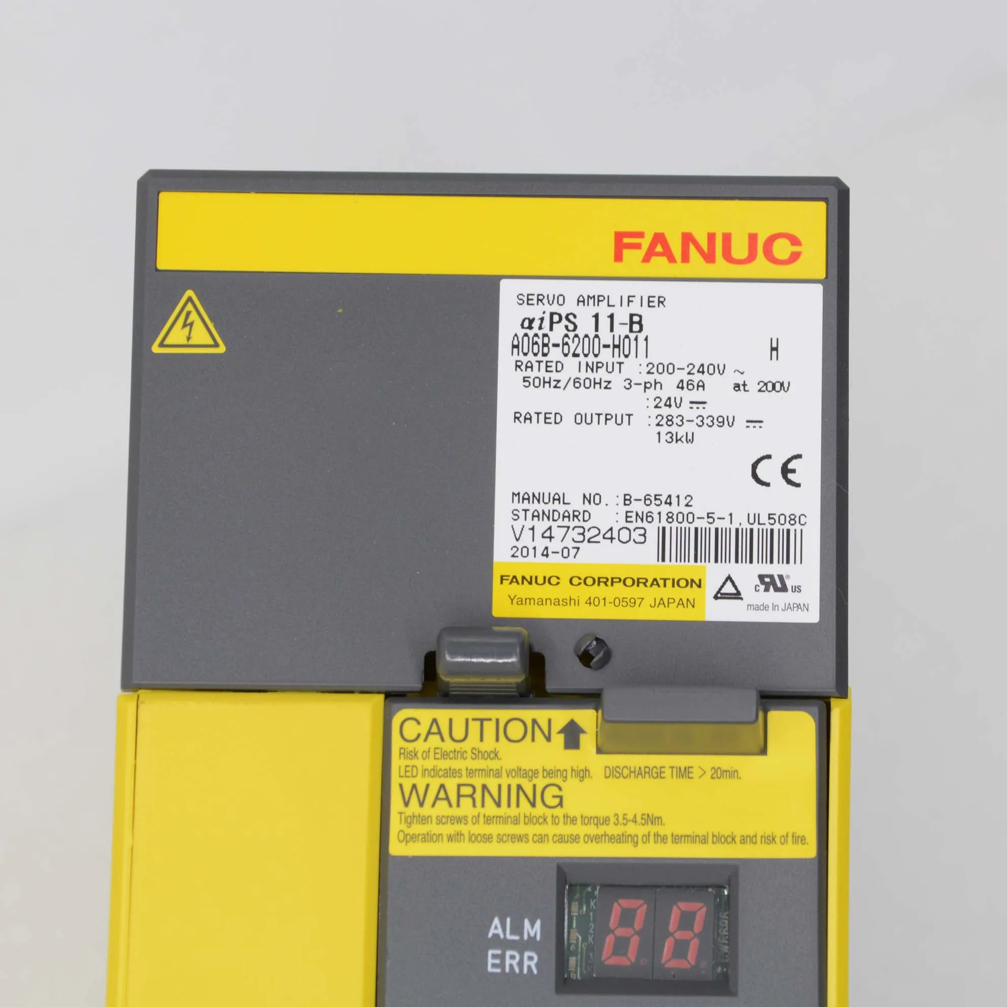 A06B-6200-H011 FANUC 서보 드라이브 증폭기 리퍼 완료 A06B6200H011