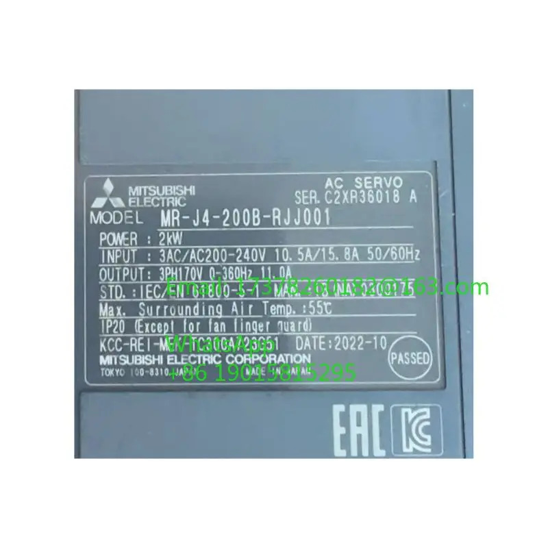 MR-J4-200B-RJJ001 오리지널 서보 드라이브