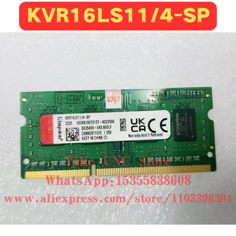 오리지널 KVR16LS11/4-SP 메모리 모듈