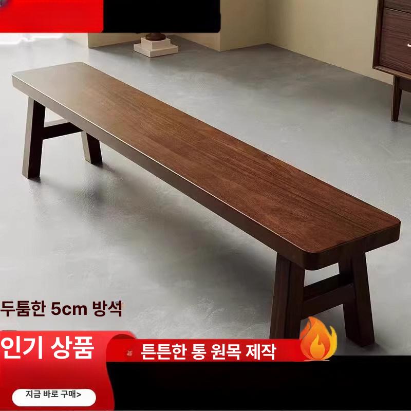 빈티지 벤치의자 식탁 북유럽 나무벤치 긴의자 장의자 원목의자 등받이 원목벤치 - 상세 이미지 3