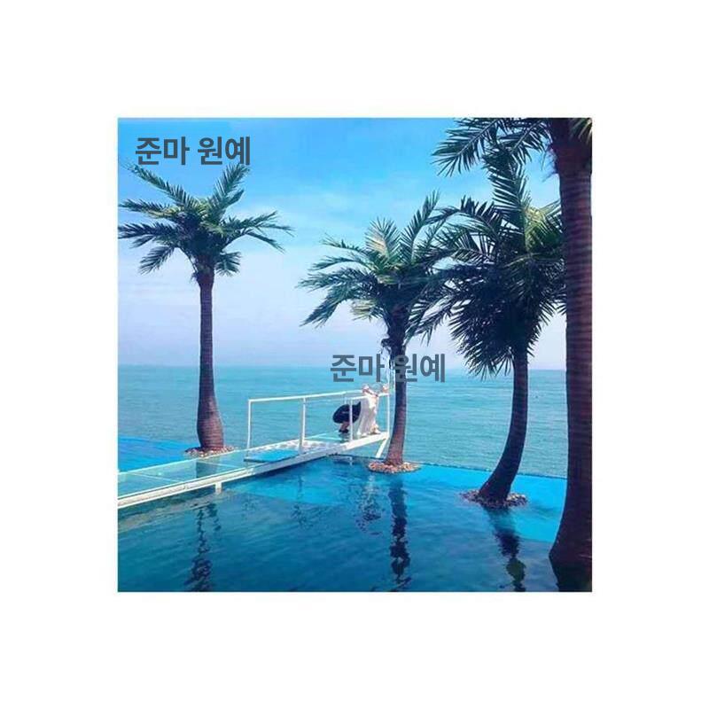 모형 장식 야자수나무 플랜테리어 실내 인조나무 조화나무 인테리어 식당 야자나무 - 상세 이미지 5