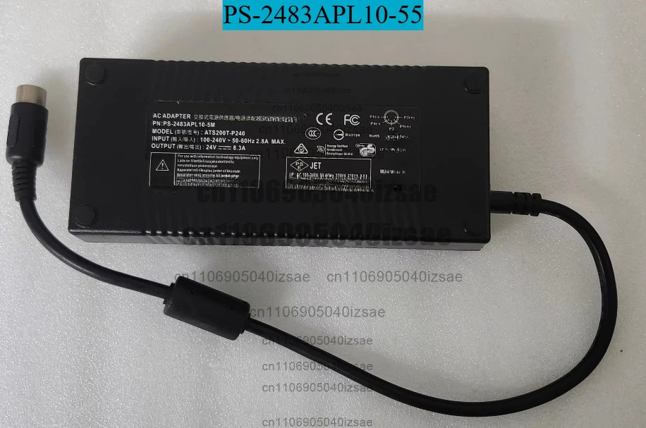 전원공급장치 PS-2483APL10-55 어댑터 24V 8.3A ATS200T-P240 케이블 5핀 플매트 카펫 러그