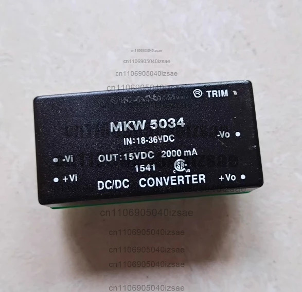 절연 모듈 MKW5034 입력18-36VDC 출력 15VDC 2000mA 완전 작동 리퍼 완료