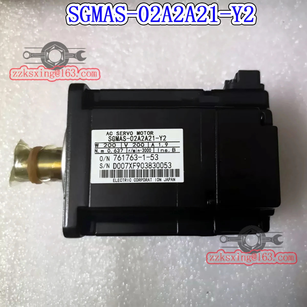 오리지널 AC 서보모터 신 SGM호환AS-02A2A21-Y2