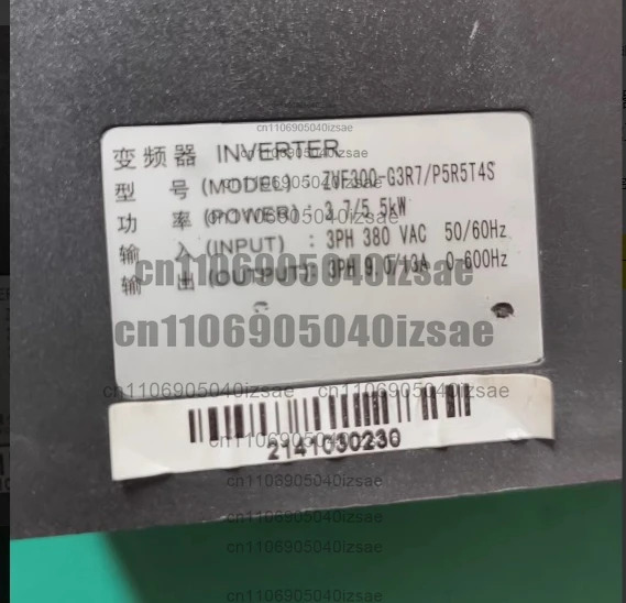주파수 변환기 ZVF300-G3R7/P5R5T4S 3.7KW/5.5KW 380V 리퍼 완료