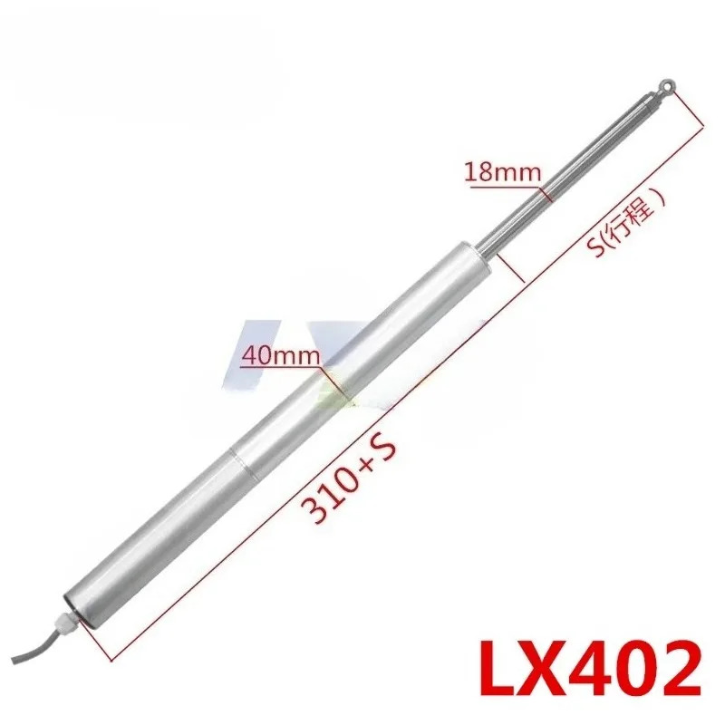LX402 펜 홀더 전기 푸시로드 2000N 스테인레스 스틸 텔레스코픽 모터 40mm 소형