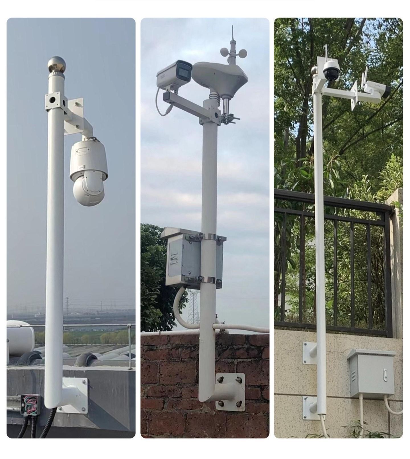 벽부형 거치대 cctv 야외 씨씨티비 고정대 폴대 브래킷 실외 사각관 벽걸이형 나사 - 상품 이미지