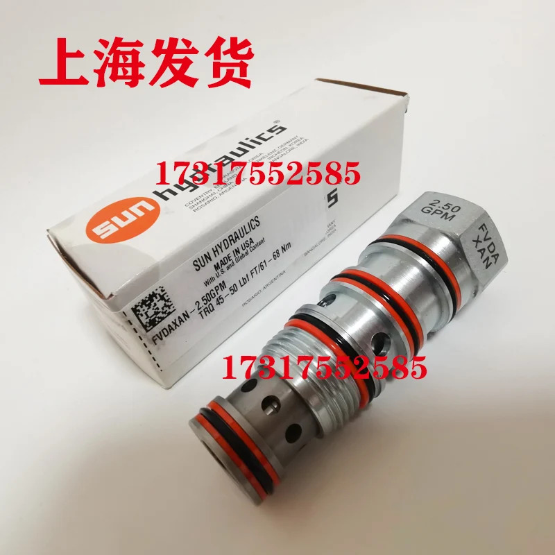 미국 SUN 카트리지 밸브 FVDAXAN 또는 FVDA-XAN FVDA-XAN-2.5GPM