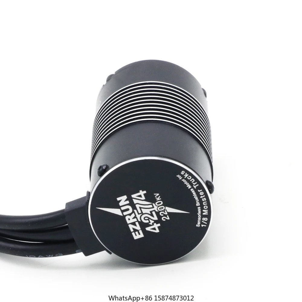 EzRun 1/8 RC 자동차 트럭방수 브러시리스 ESC T / TRX 플매트 카펫 러그 4274 2200KV 모터 LED 프로그래밍 Max8 v3 150A