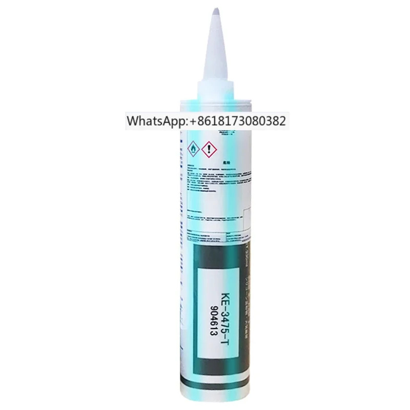 고온 저항 밀봉 실리콘 고무 저휘발성 KE-3475-T/W 330ML 지지대