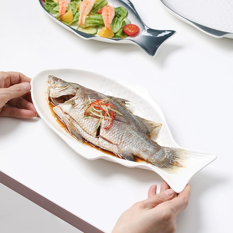 세라믹 타원접시 타원형 식기 플레이팅접시 오발 오벌 생선접시 무광 앞접시 예쁜그릇 - 상세 이미지 5