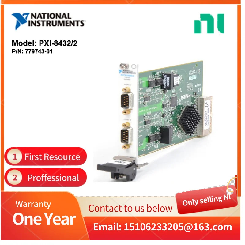 NI PXI-8432/2 779743 -01 직렬 장비 제어