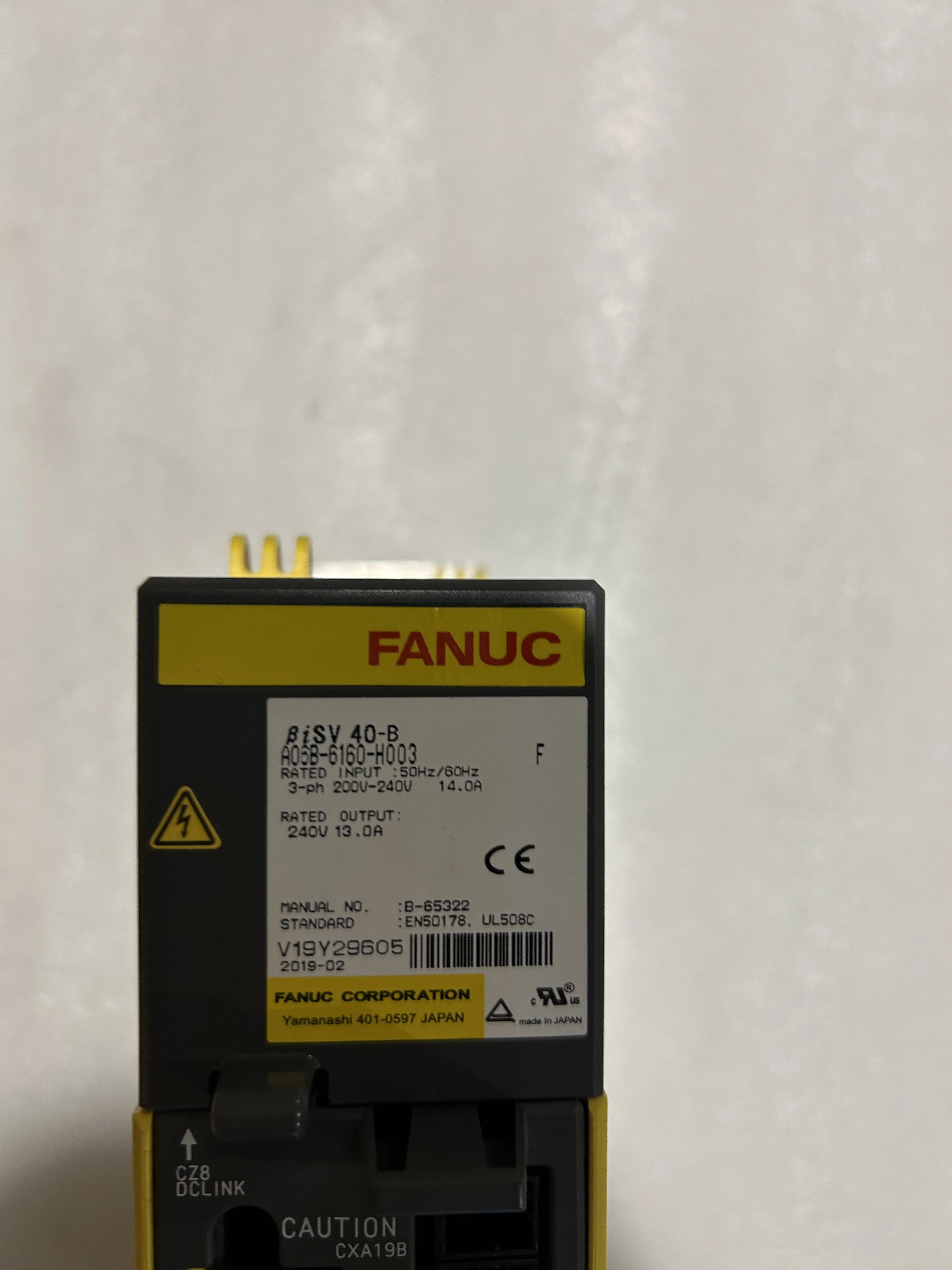A06B-6160-H003 CNC 컨트롤러Fanuc 서보 증폭기는 Ok A06B 6160 H003을 리퍼했습니다.