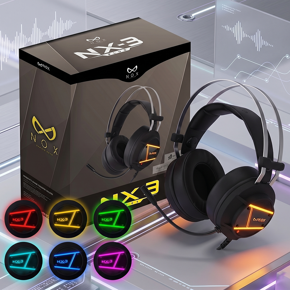 녹스 NX-3PLUS 7.1채널 진동LED 게이밍헤드셋
