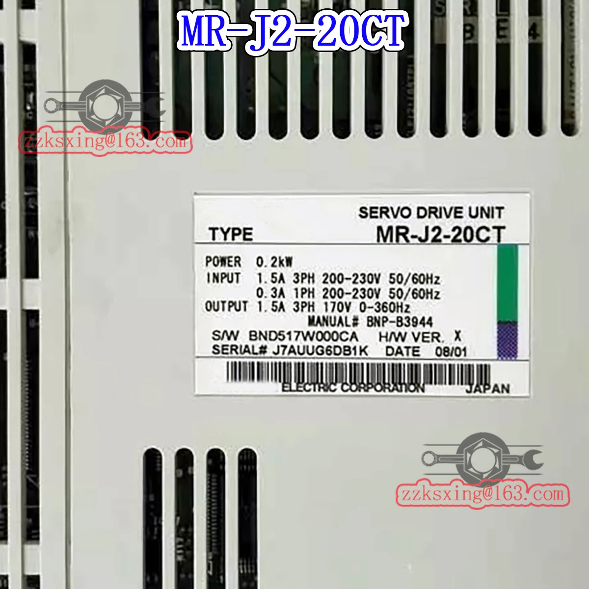 AC 서보 드라이버 오리지널 인박스 신 MR-J2-20CT