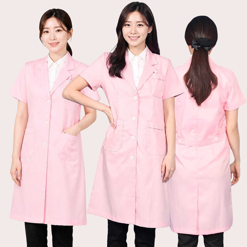 (3color) 100%폴리 약사 의사  반팔영양사가운 여름반팔가운 - 상세 이미지 5