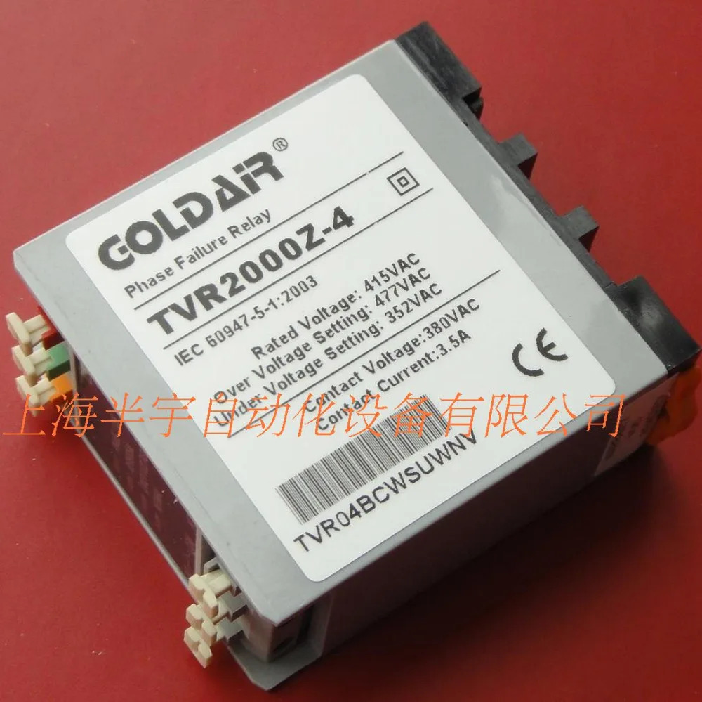 과전압 장애 위상 시퀀스 릴레이 GOLDAIR TVR2000Z-4 415V 3상전원 모니터 신