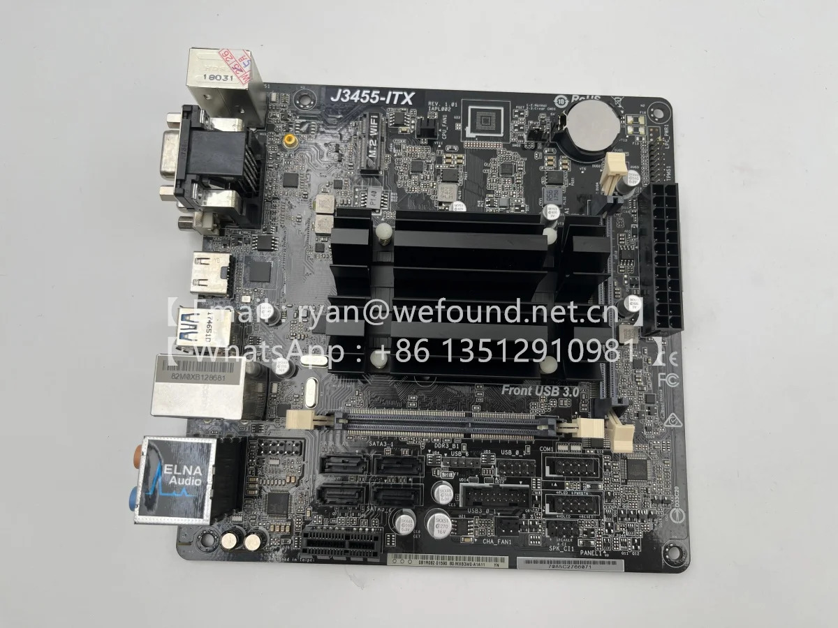 ASRock호환 슈퍼 합금 ITX 마더보드J3455-ITX 쿼드 코어 프로세서 J3455 DDR3/DDR3L 1866 SO-DIMM