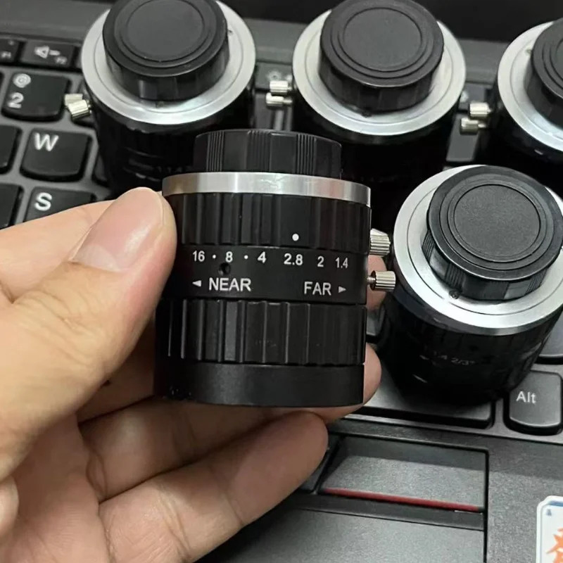 리퍼 FA0802D 산업렌즈 상대 조도 OK 8mm 2/3 인치 5MP FA 렌즈