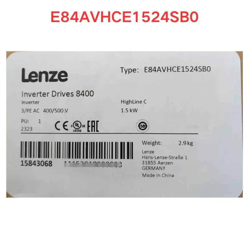 오리지널 E84HCE1524SB0 주파수 변환기