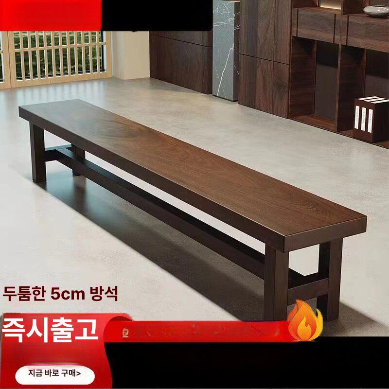 빈티지 벤치의자 식탁 북유럽 나무벤치 긴의자 장의자 원목의자 등받이 원목벤치 - 상세 이미지 4