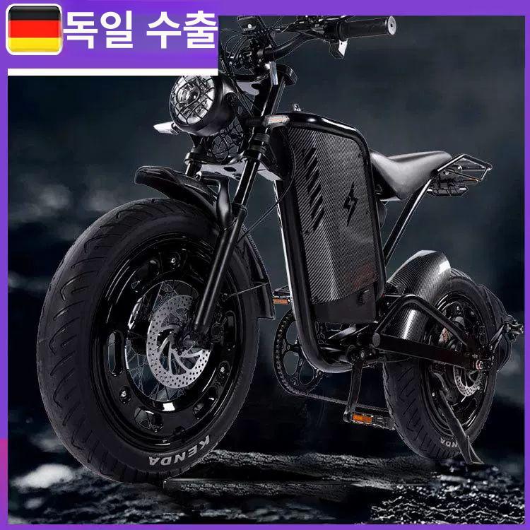 레트로 팻바이크 고출력 출퇴근용 전기자전거 전동자전거 광폭 타이어 성인용 주행 - 상세 이미지 4