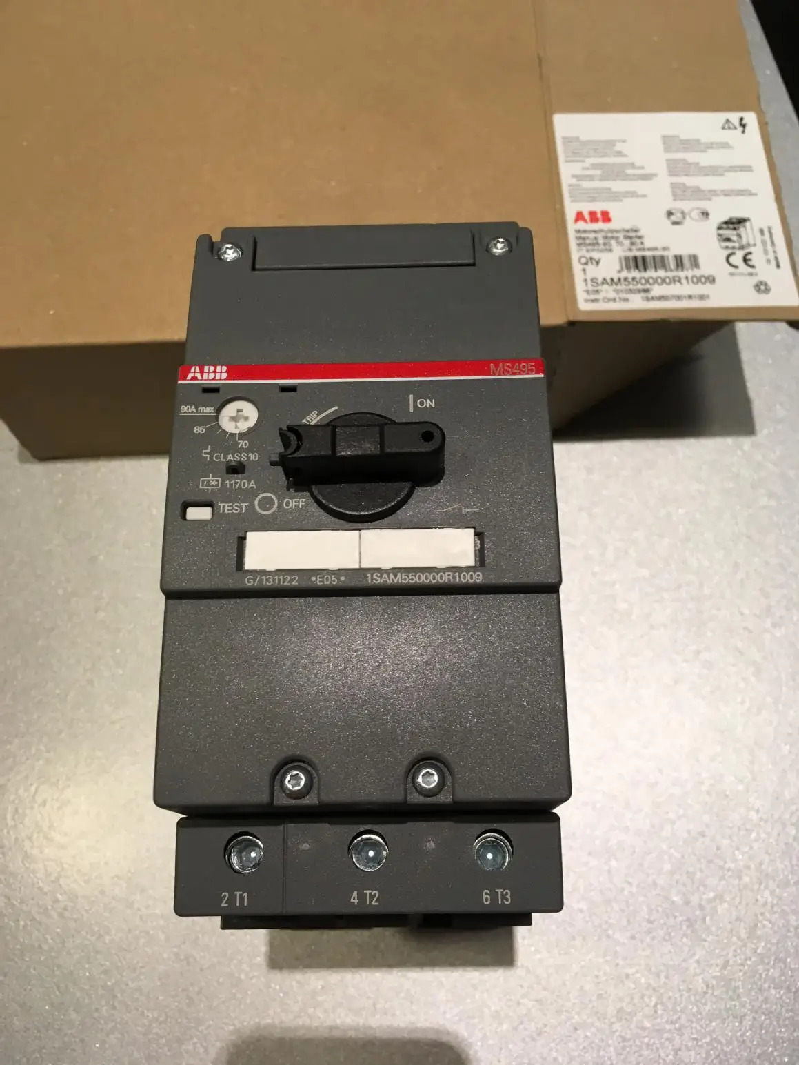 오리지널 ABB 모터 스타터 MS495-90 70-95A 82300929