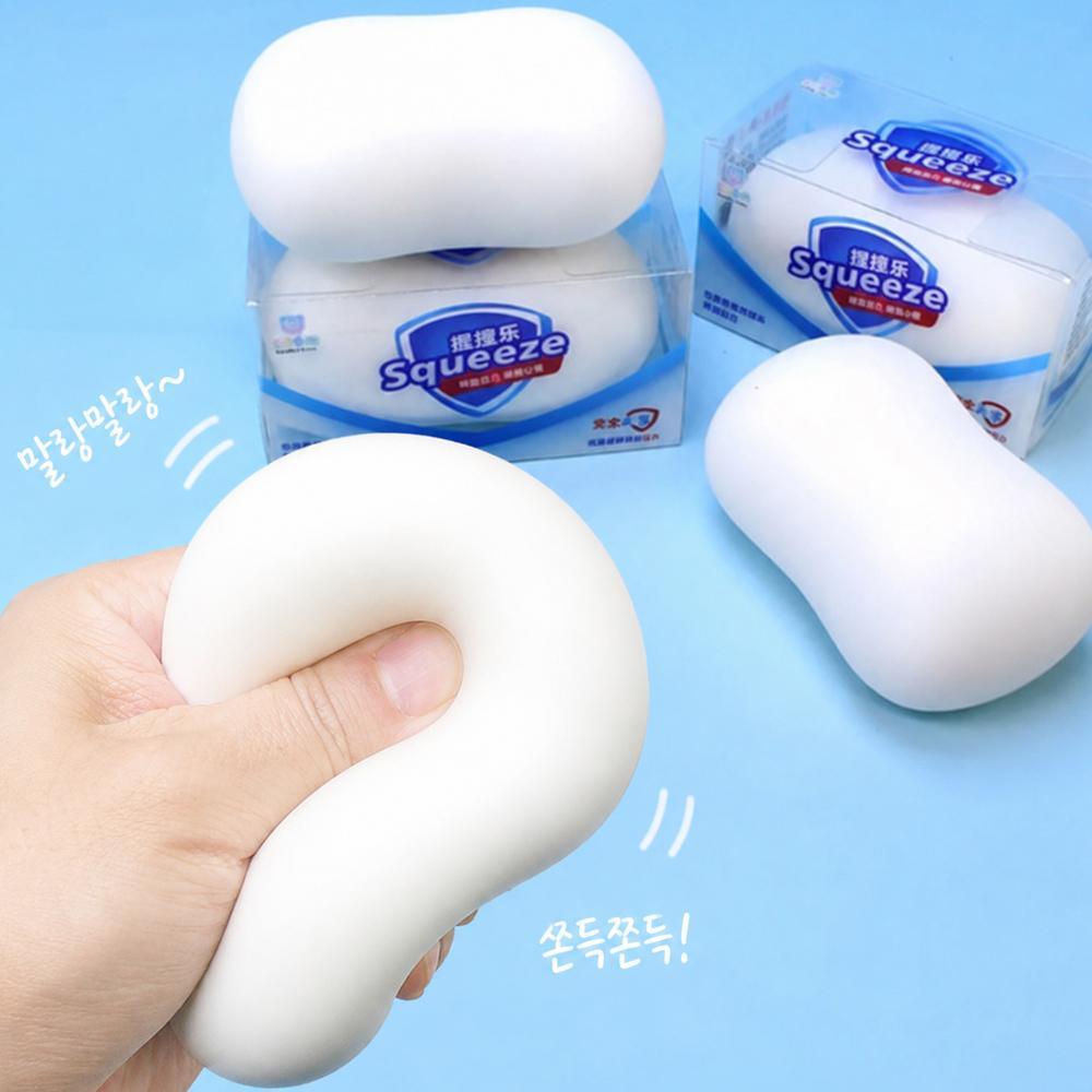 비누 말랑이 스트레스볼 스퀴시 촉감놀이 주물럭 - 상세 이미지 4