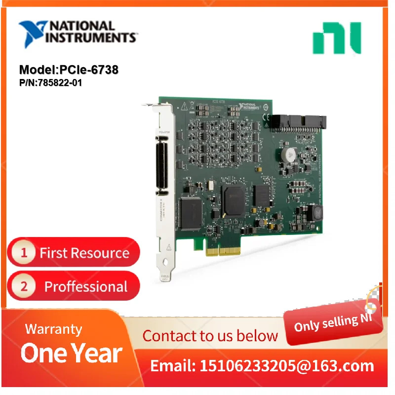 NI PCIe-6738 785822 -01 아날로그 출력 PC 기반 DAQ 장치