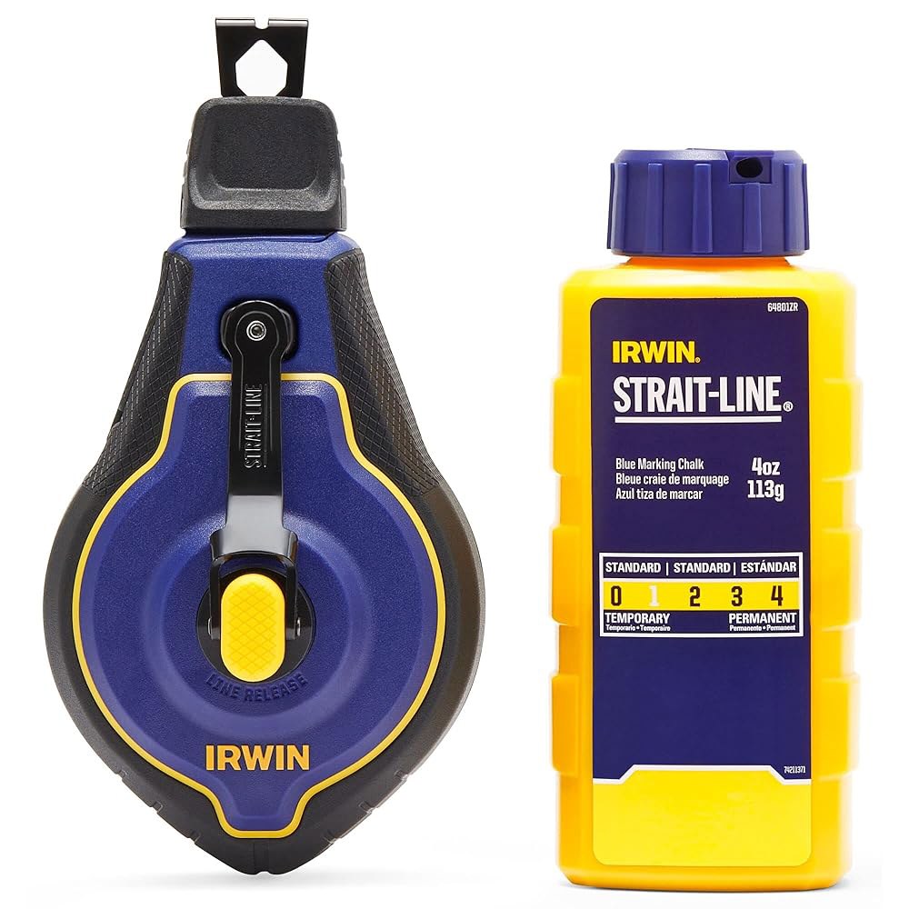 IRWIN 툴스 STRAPE-LINE 초크 라인, 스피드라인 프로 릴, 블루, 100피트. (IWHT48443BC) - 상품 이미지