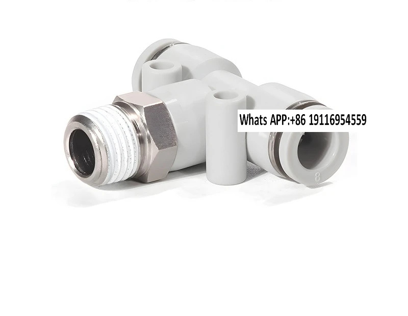 10PCS 공압식 T-스레드 티 퀵 커넥터 PEB4-6-8-10 12/M5 01 02 03 04