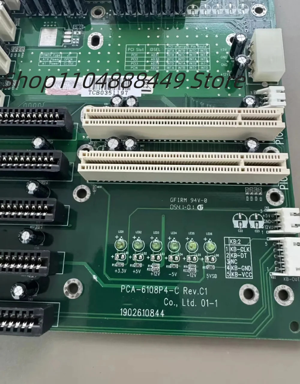 PCA-6108P4-C REVC1 산업컴퓨터 백플레인
