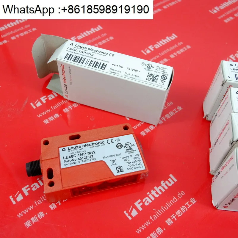Leuze 50127037 광전센서 LE46C.1/4P-M12