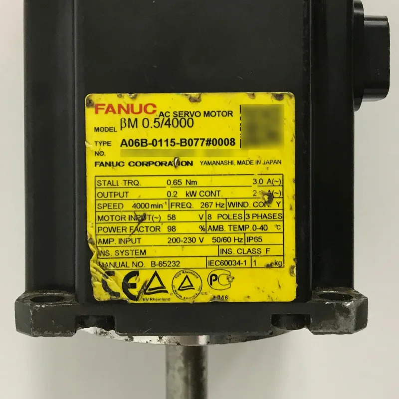 A06B-0115-B077 0008 Fanuc AC 서보모터 리퍼 완료 A06B 0115 B077