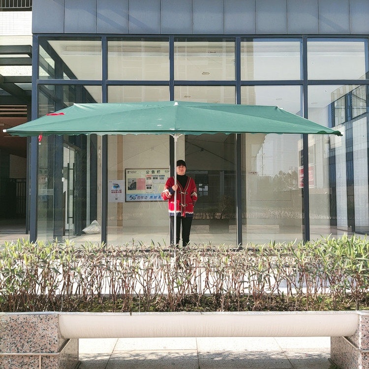 기둥식 어닝 파라솔 캐노피 현관 접이식 처마 매장 대형 3m 야외용 두꺼운 강철 프레임 - 상세 이미지 2