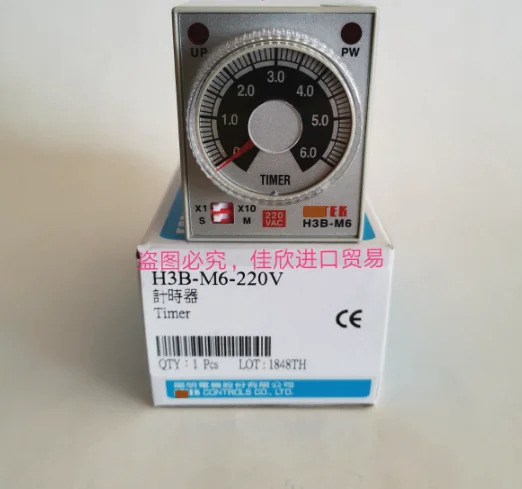 오리지널 H3B-M3-24VDC -M3-220VAC -M6-24VDC -M6-220VAC -M6-110VAC 타이머 포장 신