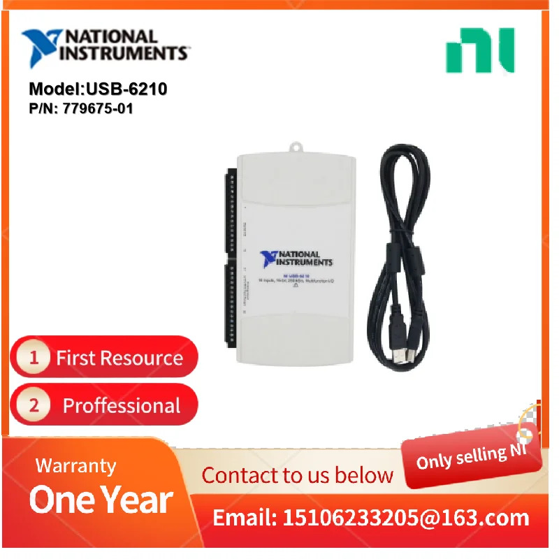 NI USB-6210 16 AI 비트 250 kS/s 4 DI DO USB I/O 장치