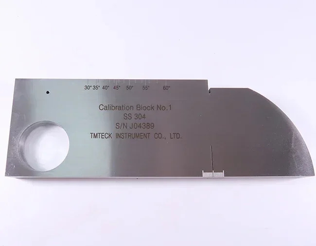 304 스테인레스 스틸 V1 초음파 리퍼 블록 MM 버전 IIW ISO2400-2012직선 홈 m 구멍 포함