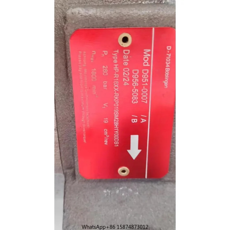 유압식 가변 펌프 D951-0007 A D956-5083 B D955-0003-10 D955-0005-10 D955-0007 D957-2005/D