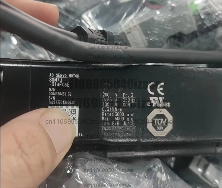 모터 100W SGM호환7J-01AFC6E 200V 기능적으로 무결함 리퍼 완료
