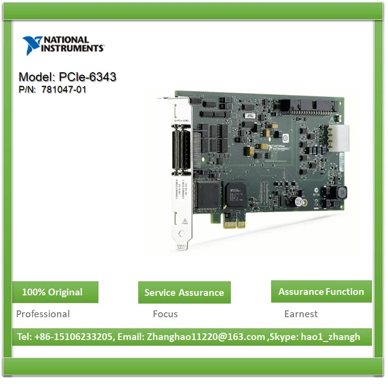 NI PCIe-6343 781047 -01 PCI Express 32채널 DIO