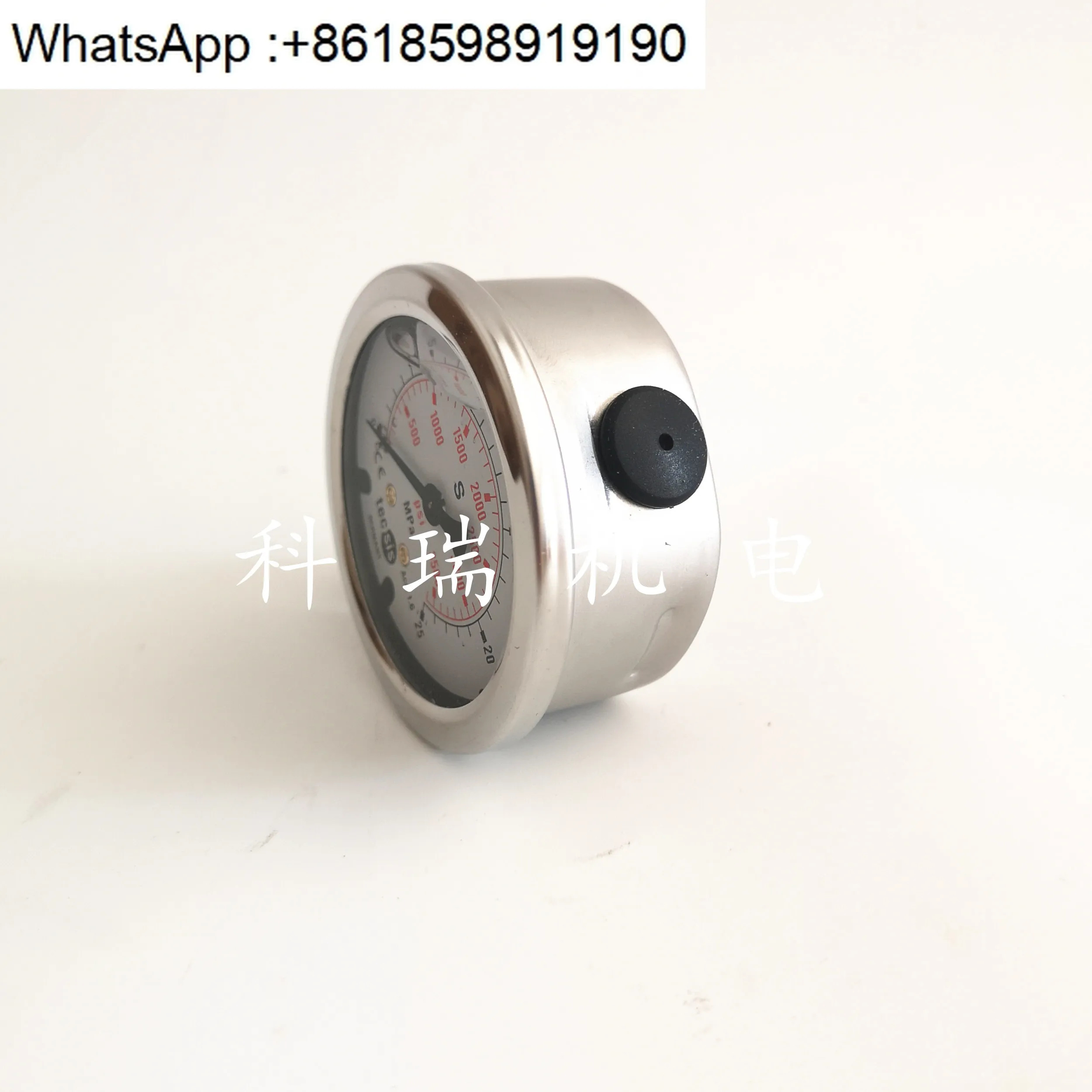 유압 게이지 충격 저항 압력 31.5/25/40Mpa 방사형 1/4 치아
