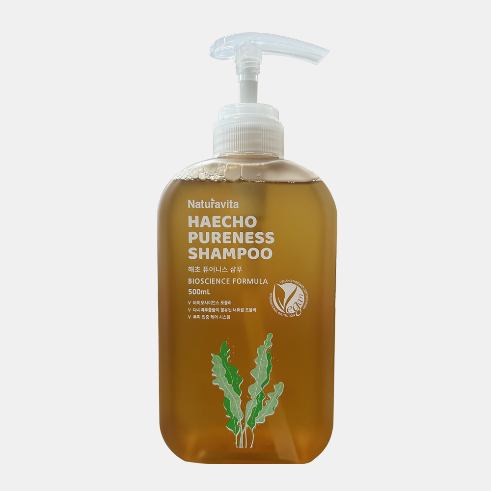 나투라비타 무방부제 해초 퓨어니스 다시마 샴푸 플로럴부케, 500ml, 1개 - 메인 이미지