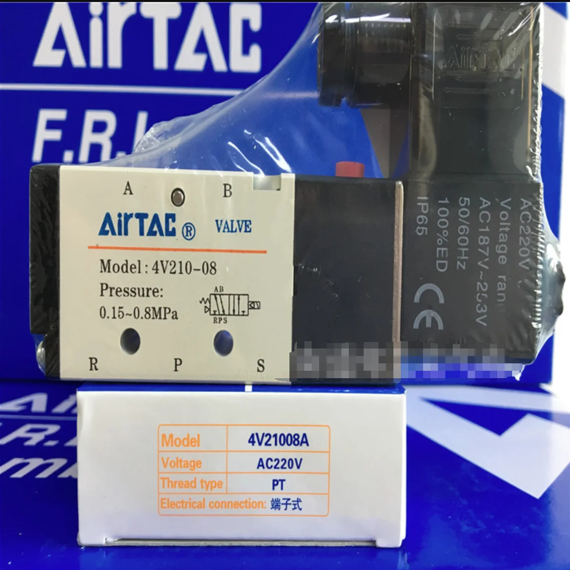 AirTAC 솔레노이드 밸브 신 4V210-08-A AC220V